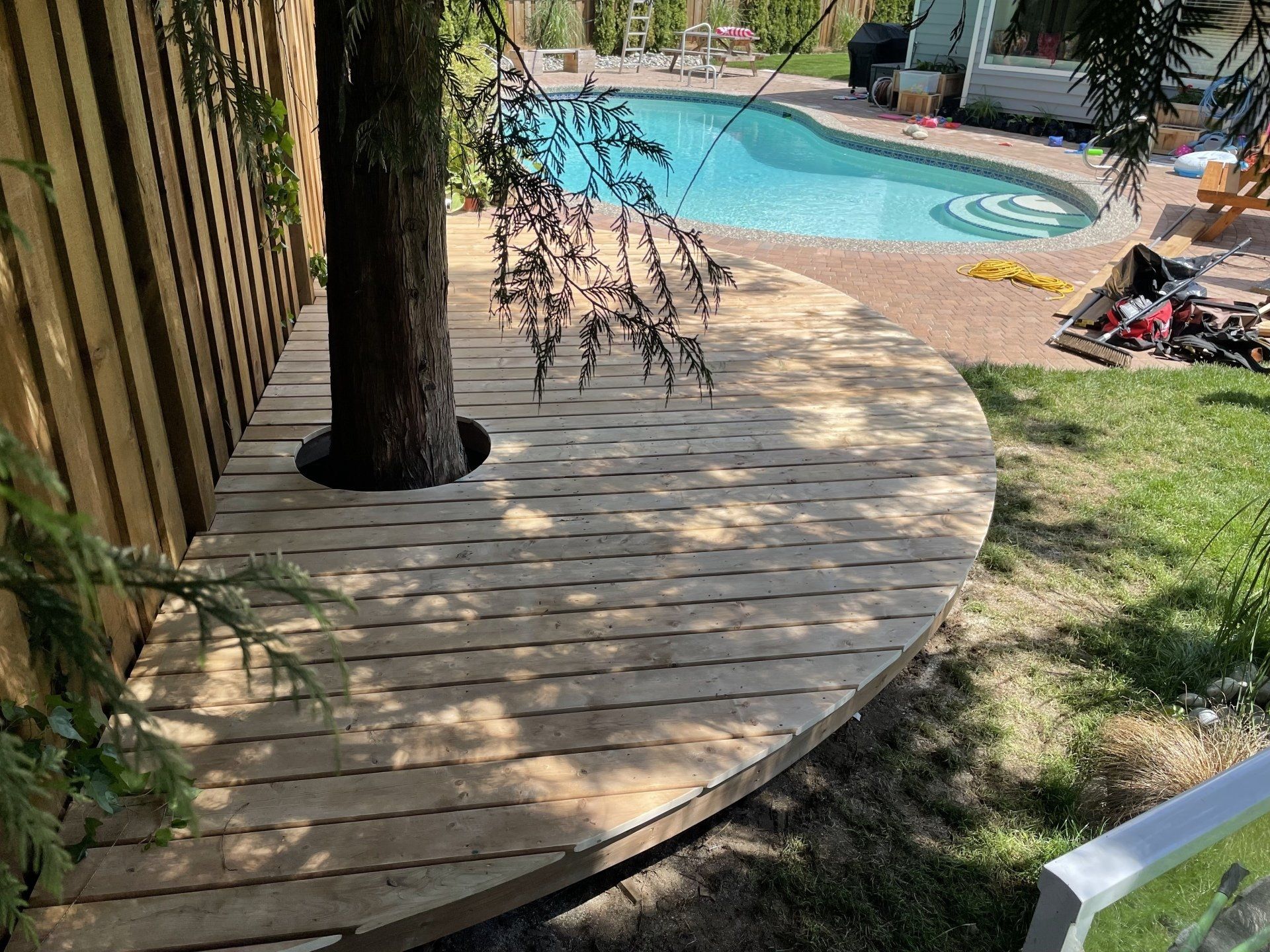 New deck installation