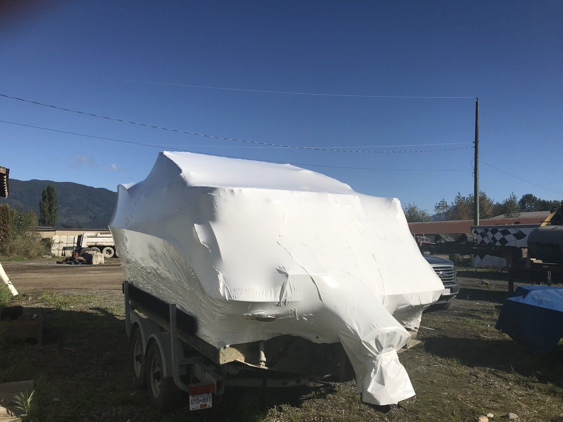  Boat shrink wrap