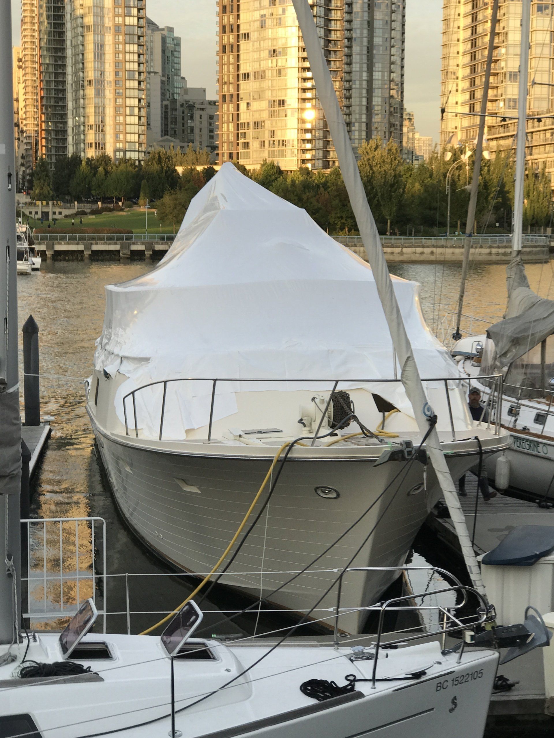  Boat shrink wrap