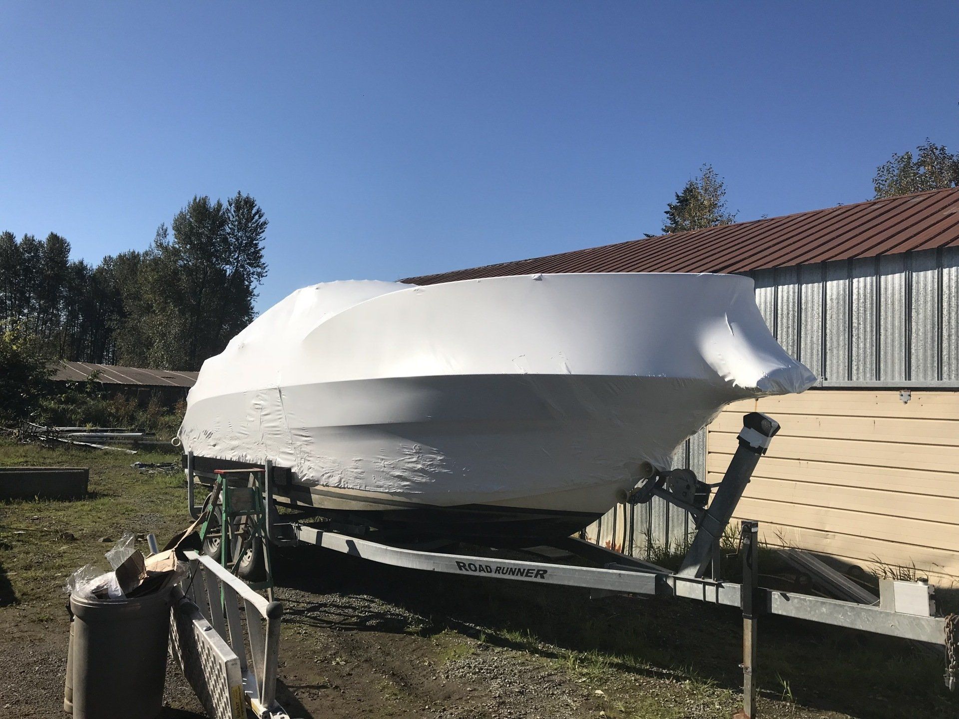  Boat shrink wrap