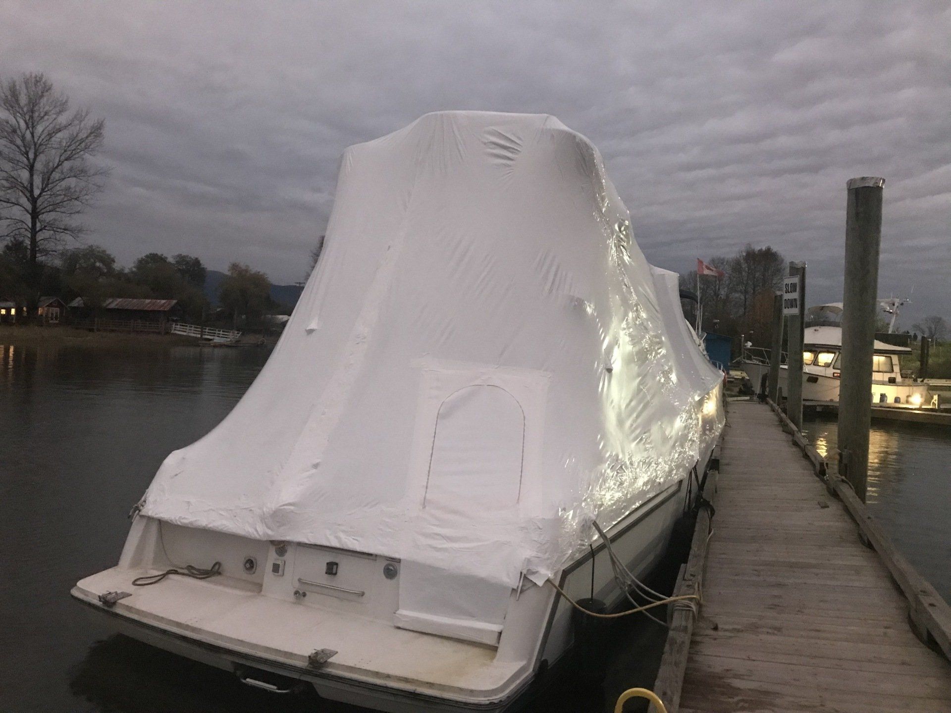  Boat shrink wrap