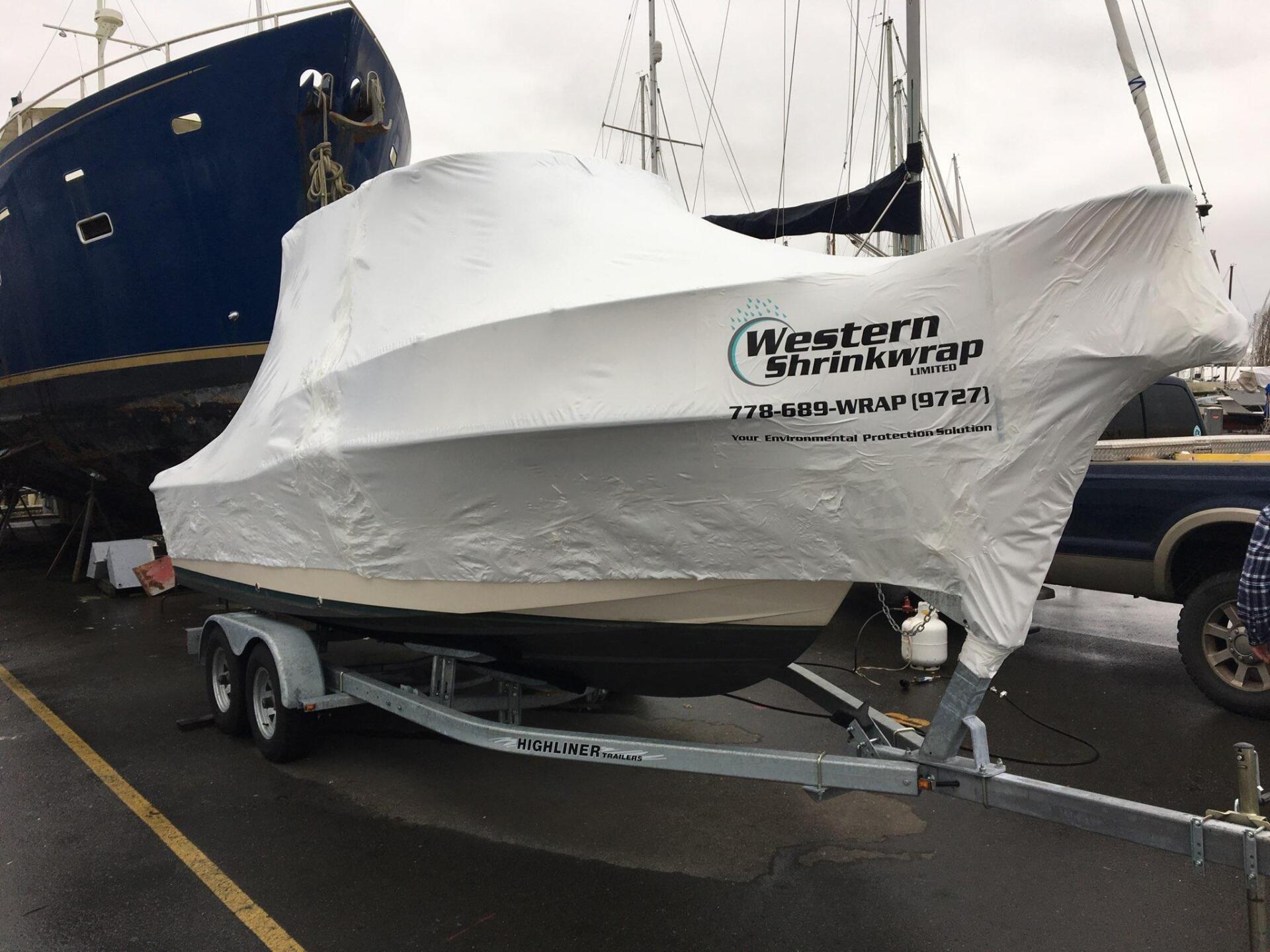  Boat shrink wrap