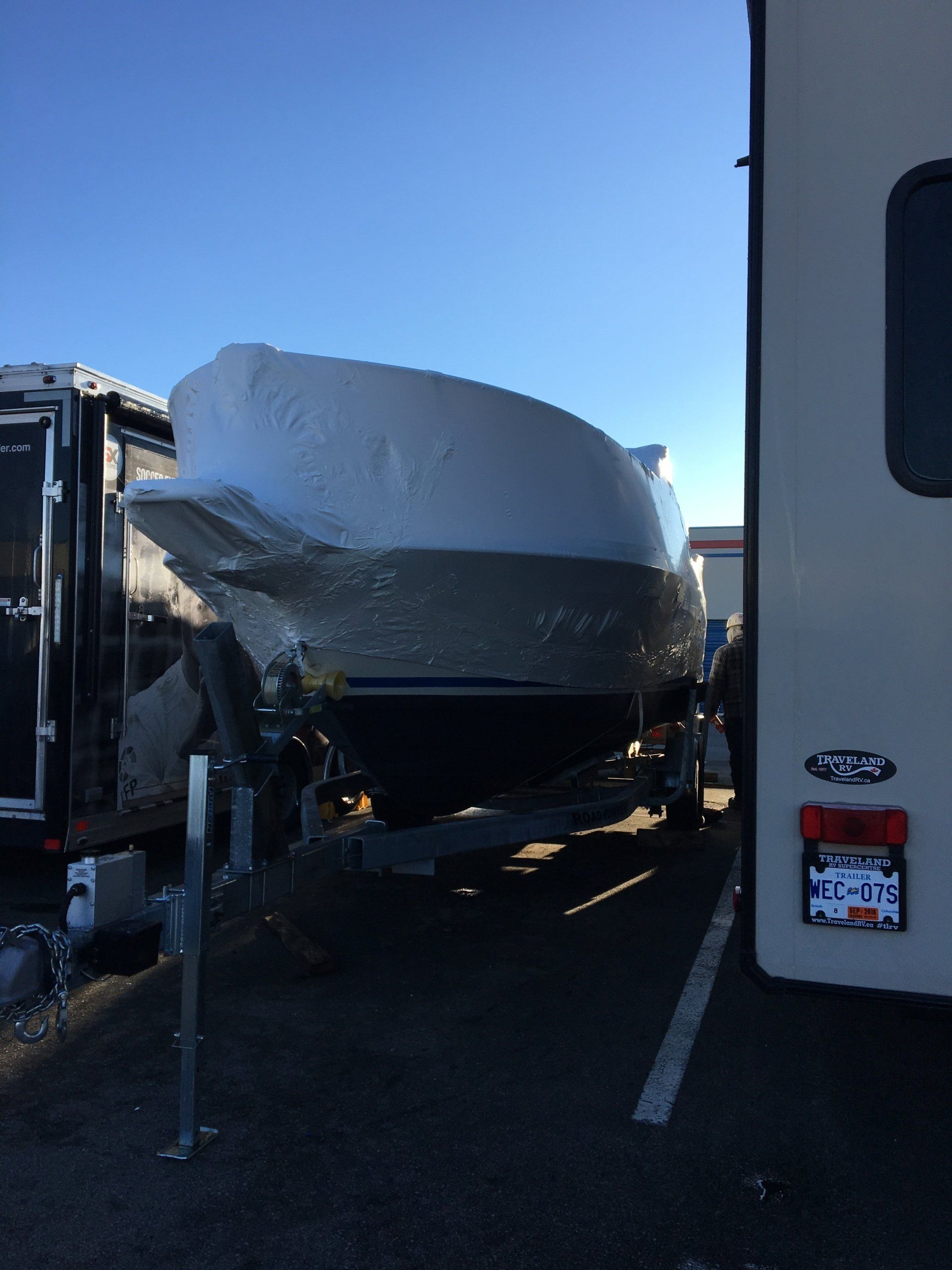  Boat shrink wrap