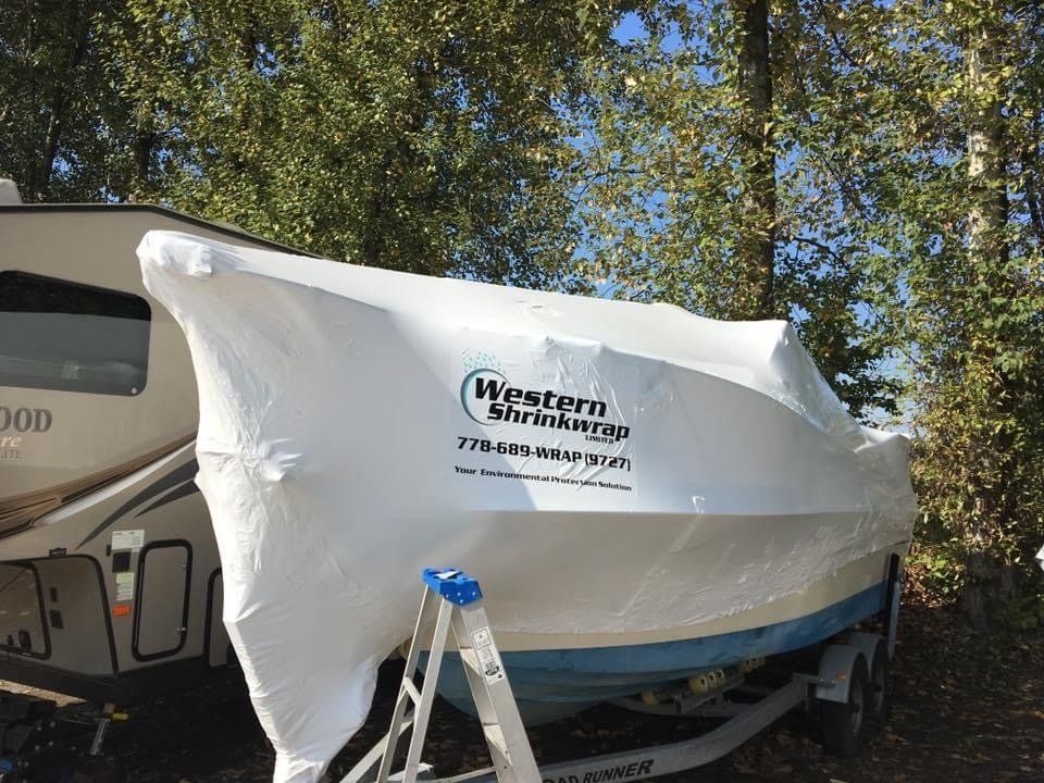  Boat shrink wrap