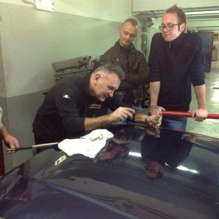 intervento di riparazione della carrozzeria