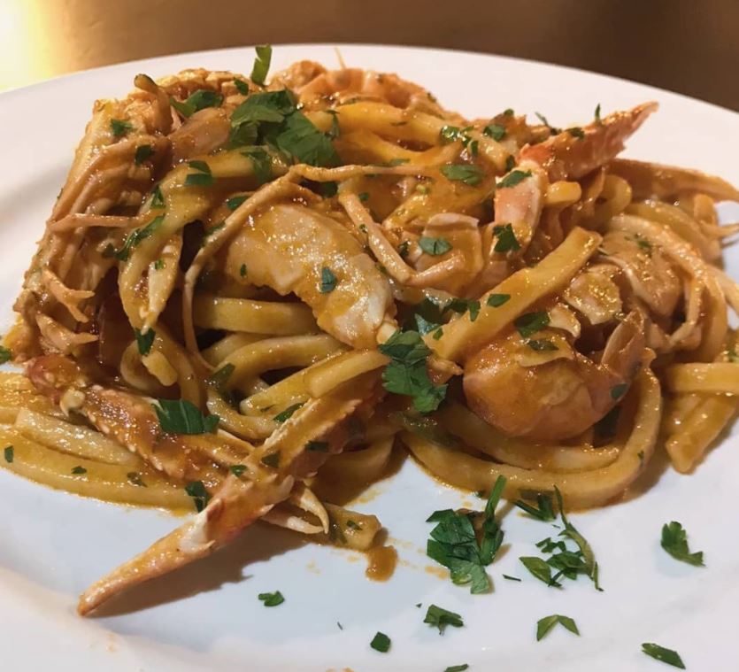 scialatelli con scampi