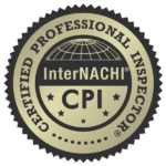 Certified Professional Inspector seal with gold and black text. 