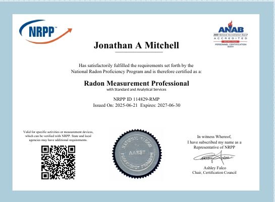 Business card for Jonathan A. Michel, featuring a photo of him and NRPP logo.