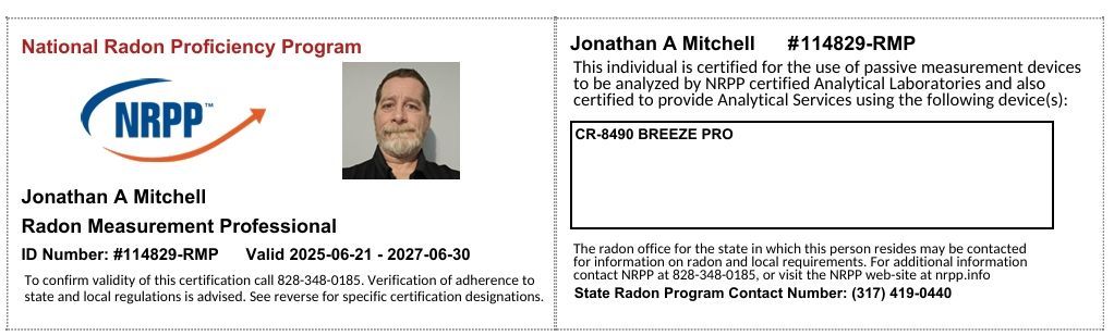 Business card for Jonathan A. Michel, featuring a photo of him and NRPP logo.