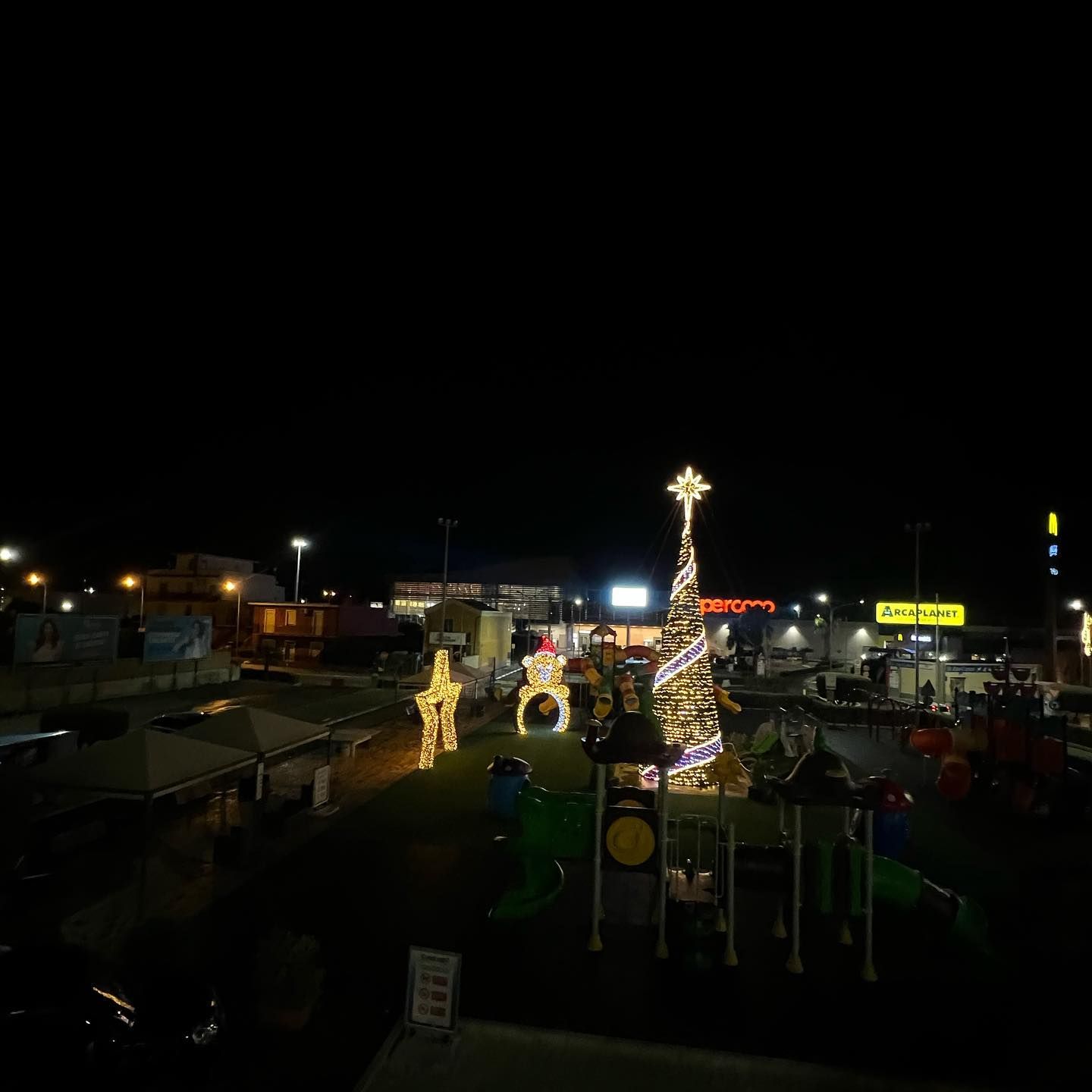 luminarie per centro commerciale