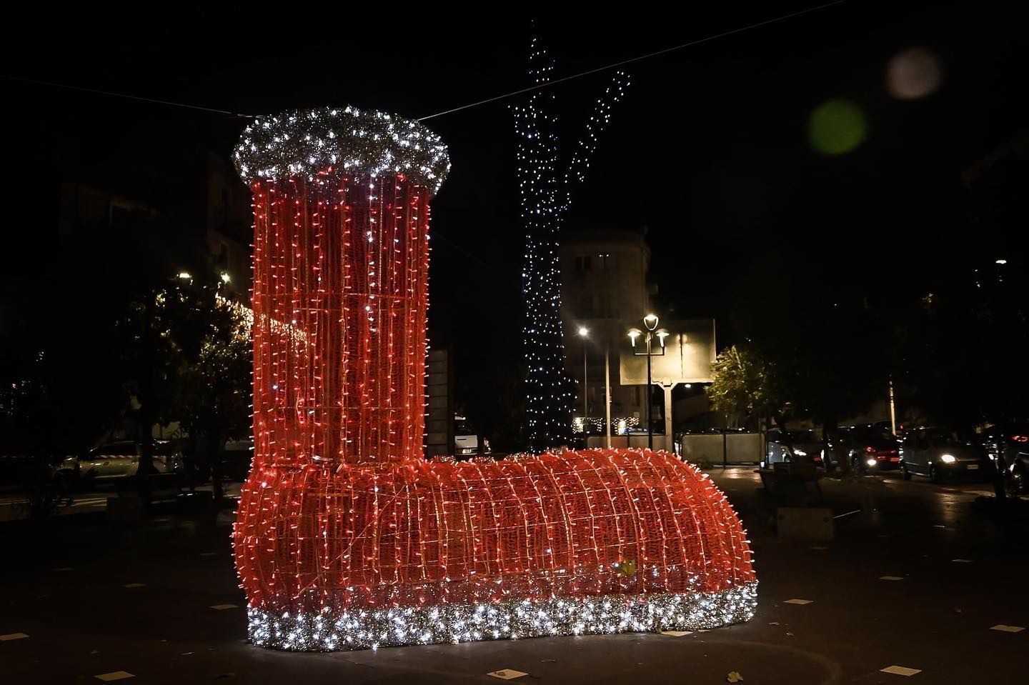 luiminaria 3d calza della befana