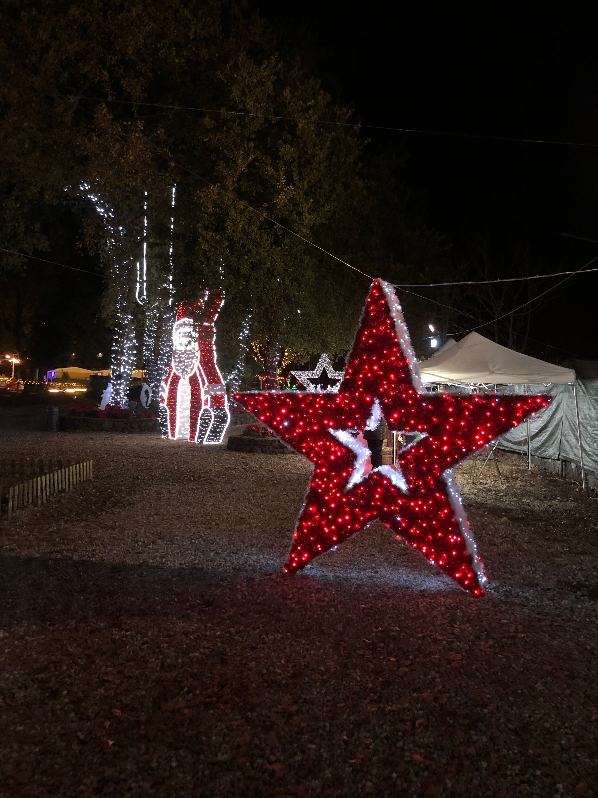 luminaria 3d stella di natale