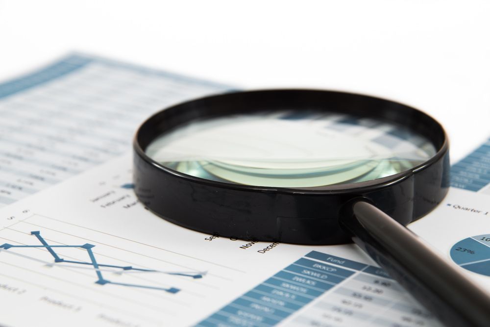 A Magnifying Glass Is Sitting On Top Of A Graph — BookSenz In Thornton, NSW