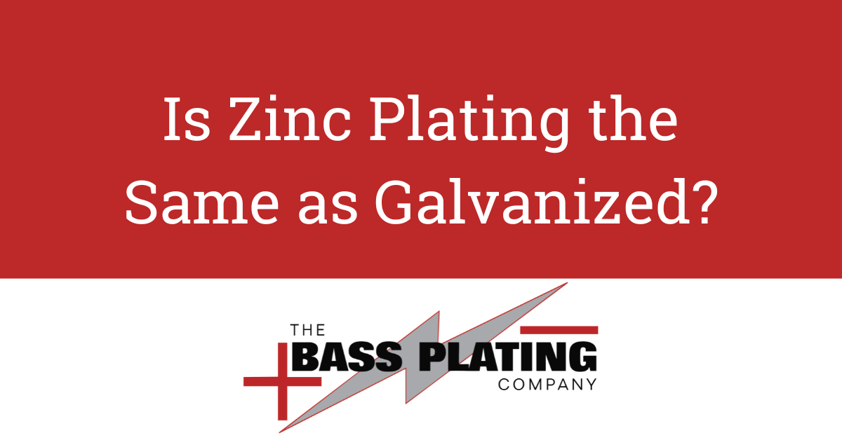 Is zinc plating the same as galvanized ?