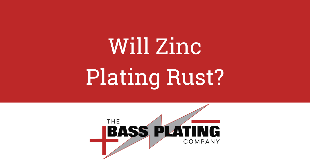 A red and white sign that says `` will zinc plating rust ? ''