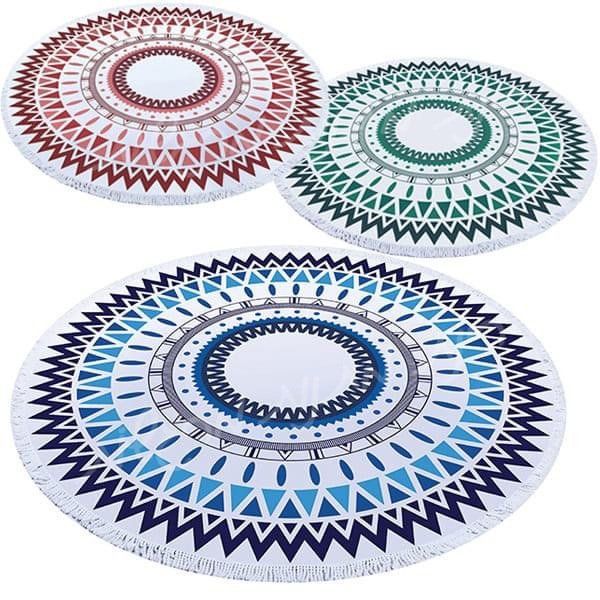 מגבת חוף עגולה