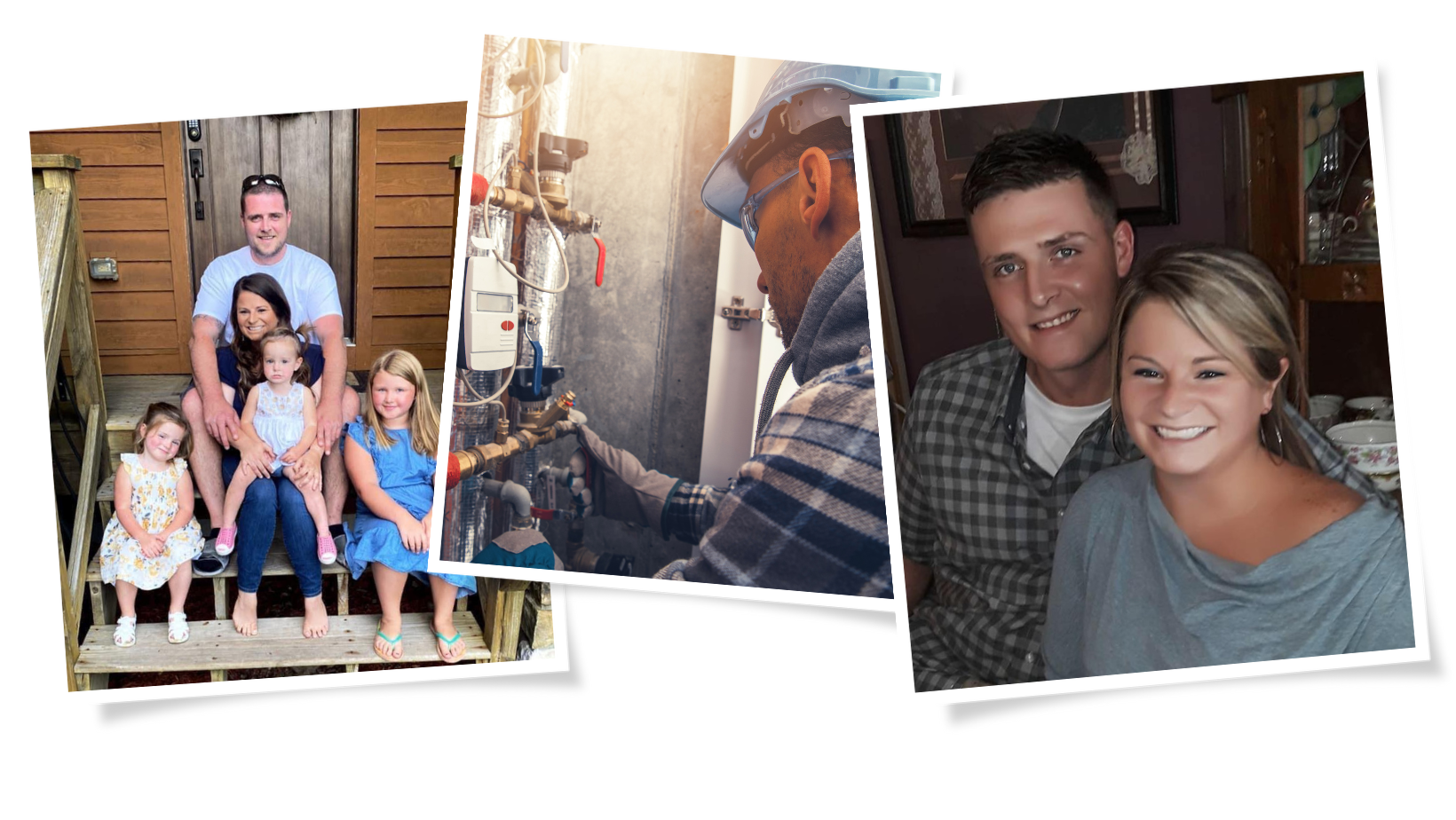 Chase Plumbing Family Picture Collage