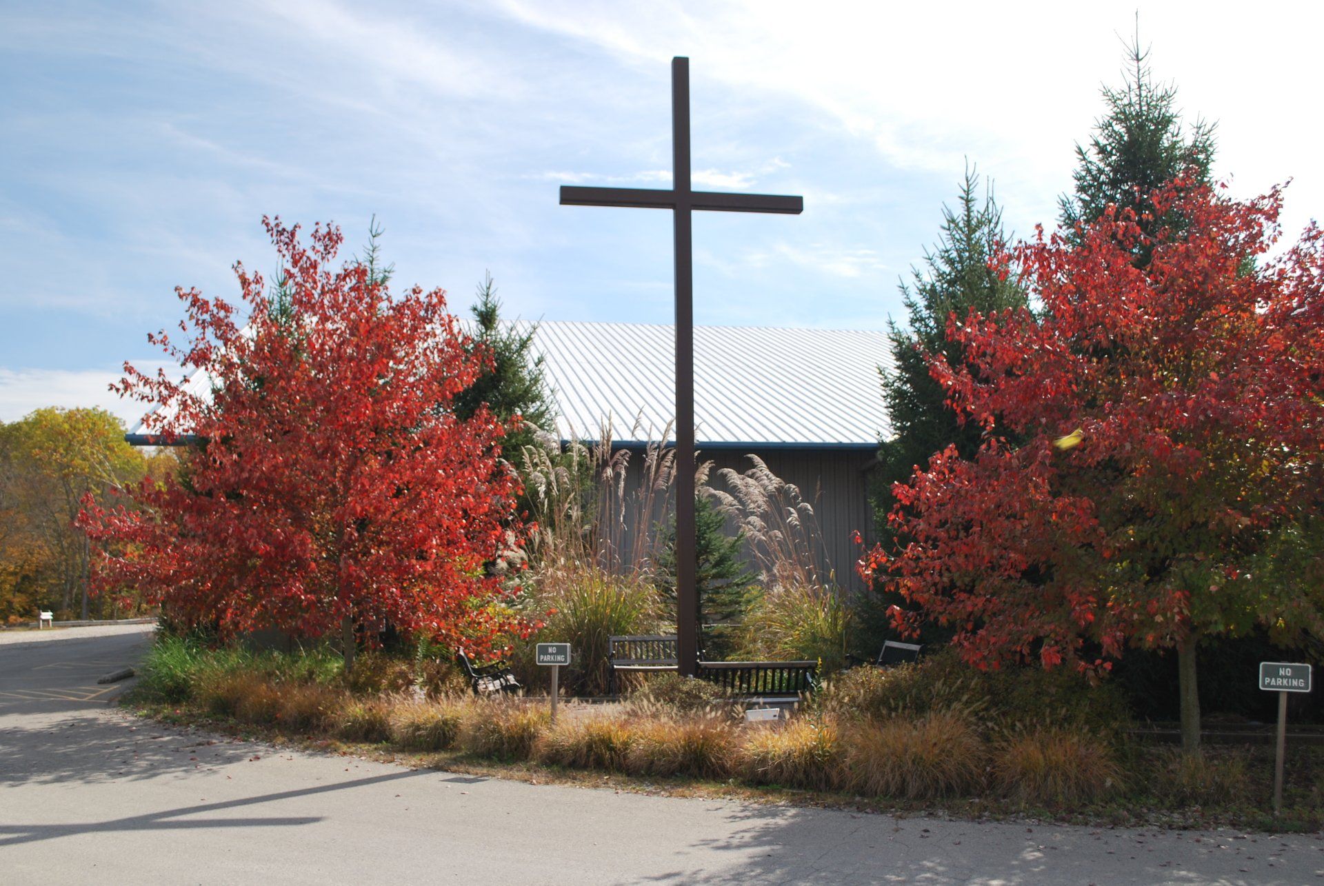cross in fall