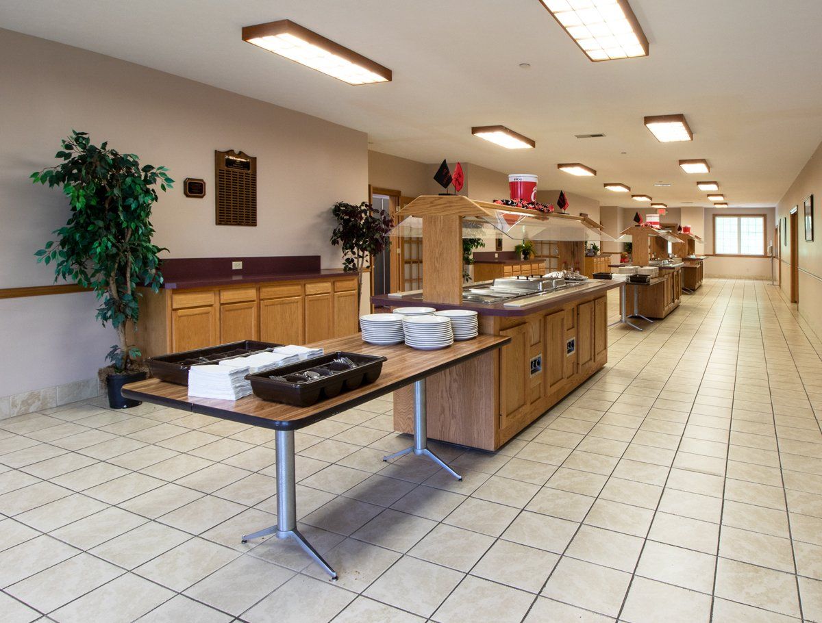 buffet area