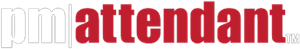 The word attendant is written in red on a white background.