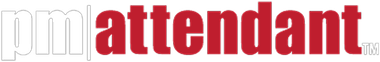 The word attendant is written in red on a white background.