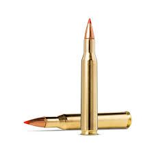 A pair of bullets with a red tip on a white background.