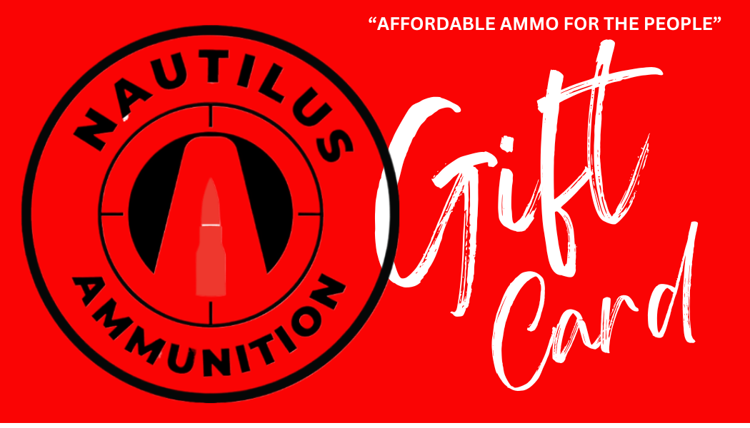 A red gift card for nautilus ammunition