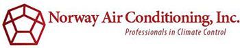 Logo for Norway Air Conditioning, Inc. features a red geometric shape and text.