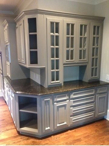 Empty Gray Cabinet — Tucker, GA — Atlanta Kitchen Refinishers Inc.