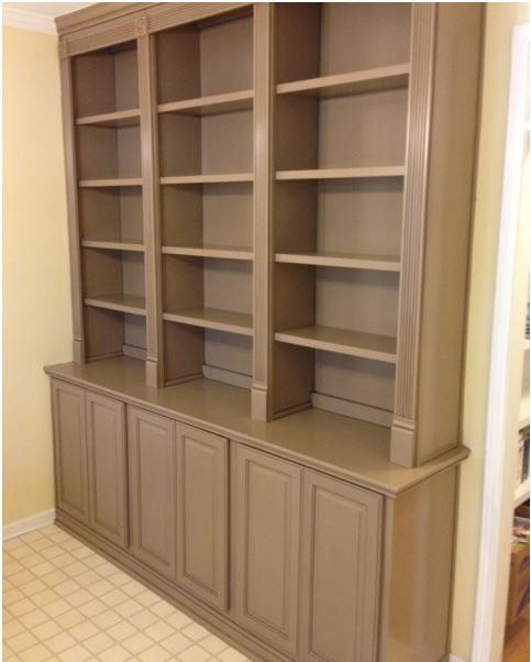 Empty Bookshelf — Tucker, GA — Atlanta Kitchen Refinishers Inc.