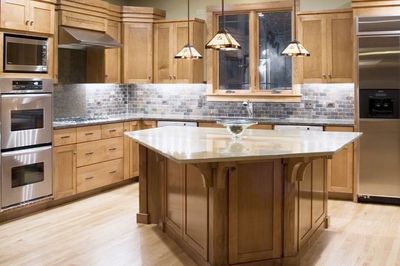 Kitchen with Countertop — Tucker, GA — Atlanta Kitchen Refinishers Inc.