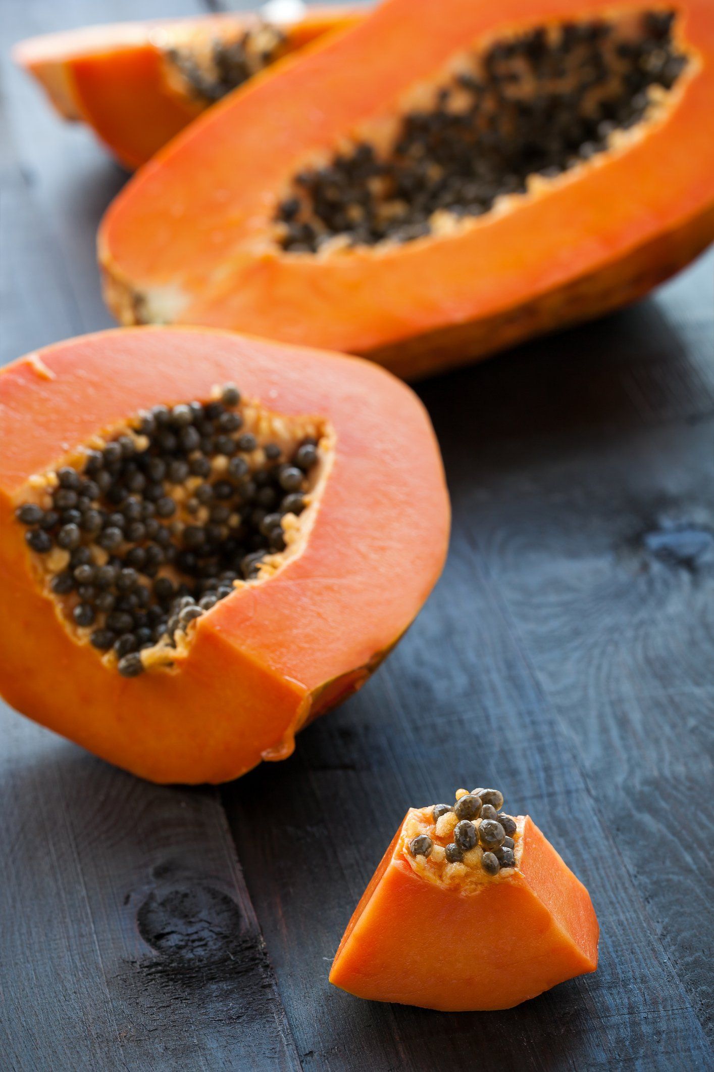 Health Coach — Fresh Juicy Papaya On Wooden Background in Goodyear, AZ