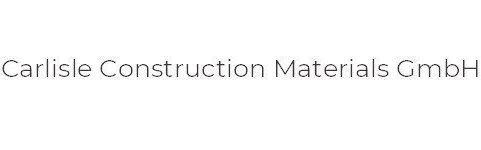 Ein Logo für Carlisle Construction Materials GmbH auf weißem Hintergrund