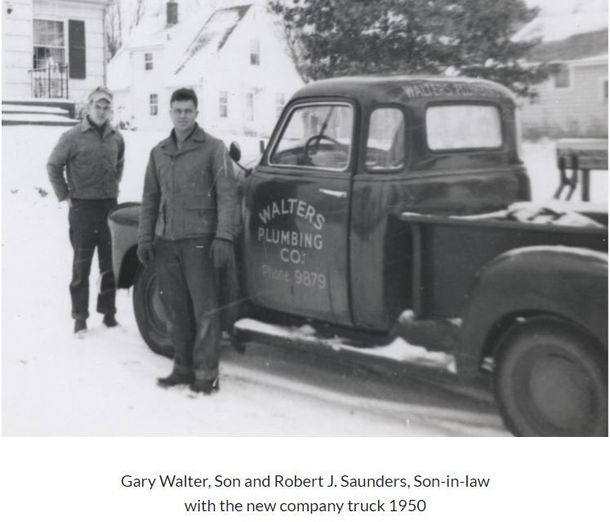 Plumbing Service Contractor — Old Picture Of Owners in Battle Creek, MI