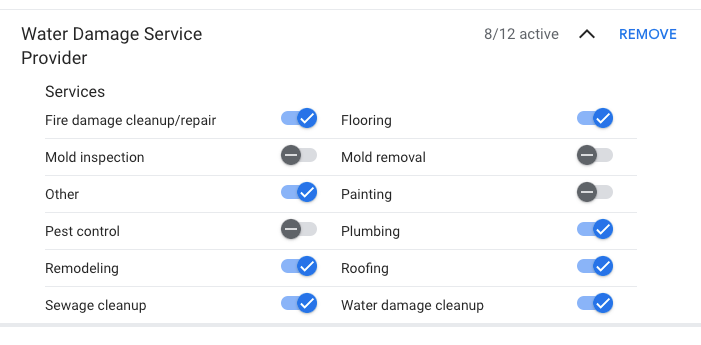 LSA Service Selector