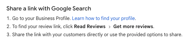 how to get your google review link