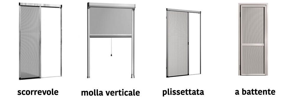 tipologie di zanzariere