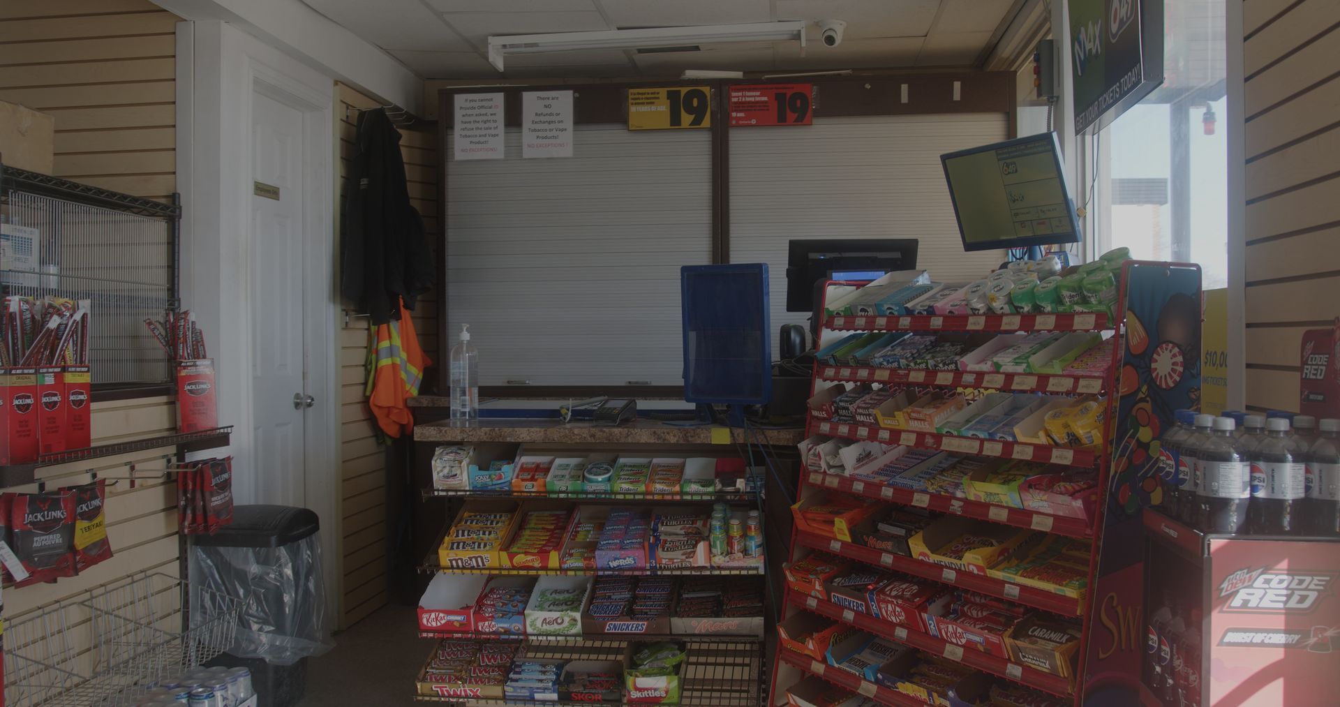 A convenience store filled with lots of candy and snacks.