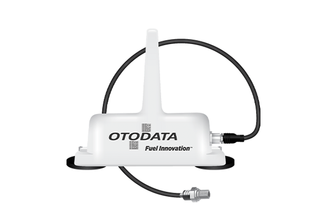 A white antenna with the word otodata on it