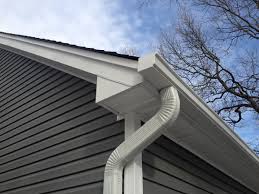 Gutter system for a metal roof.