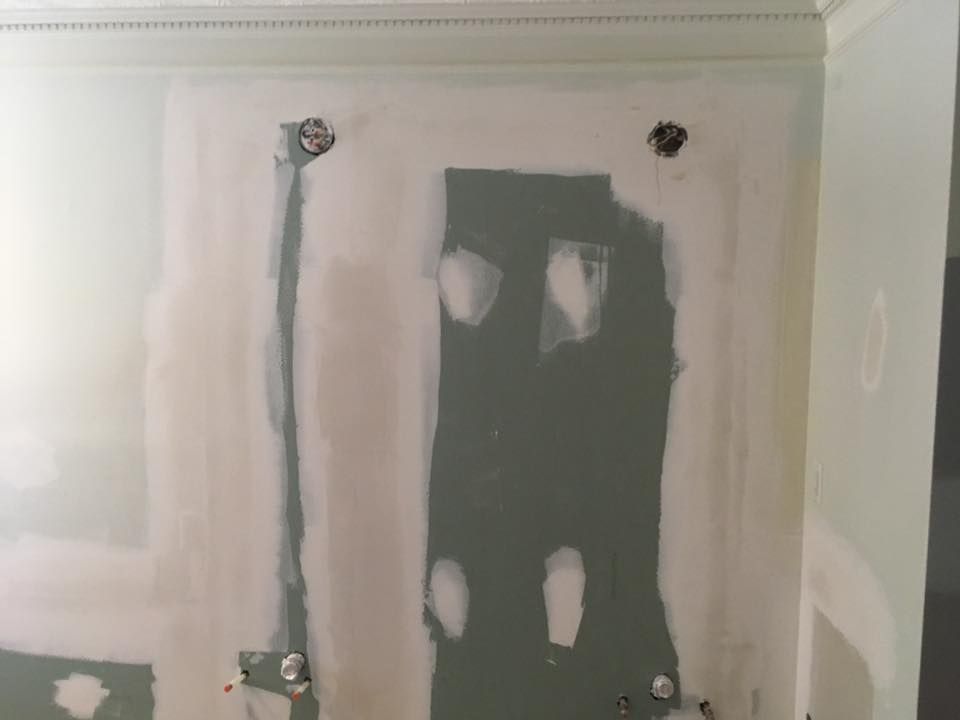 A large drywall replacement 