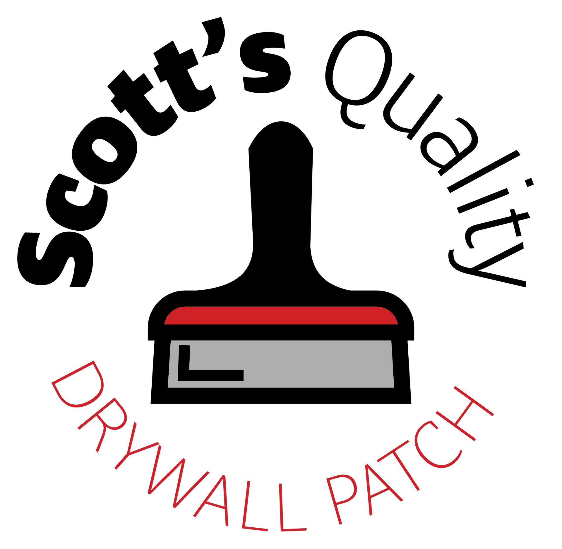 A logo for scott 's quality drywall repair