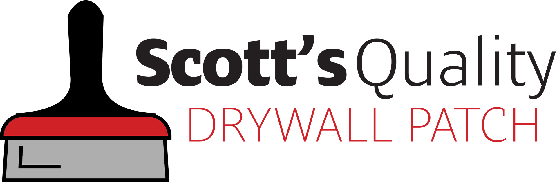 The logo for scott 's quality drywall repair