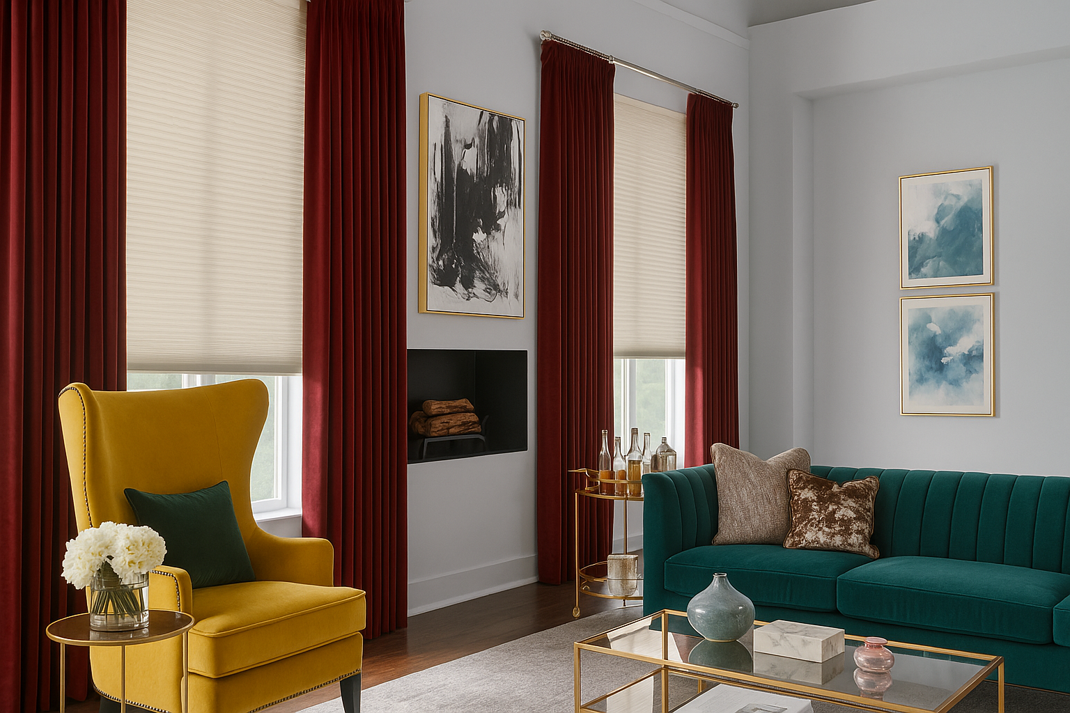 How to Match Window Treatments with Wall Colors and Flooring