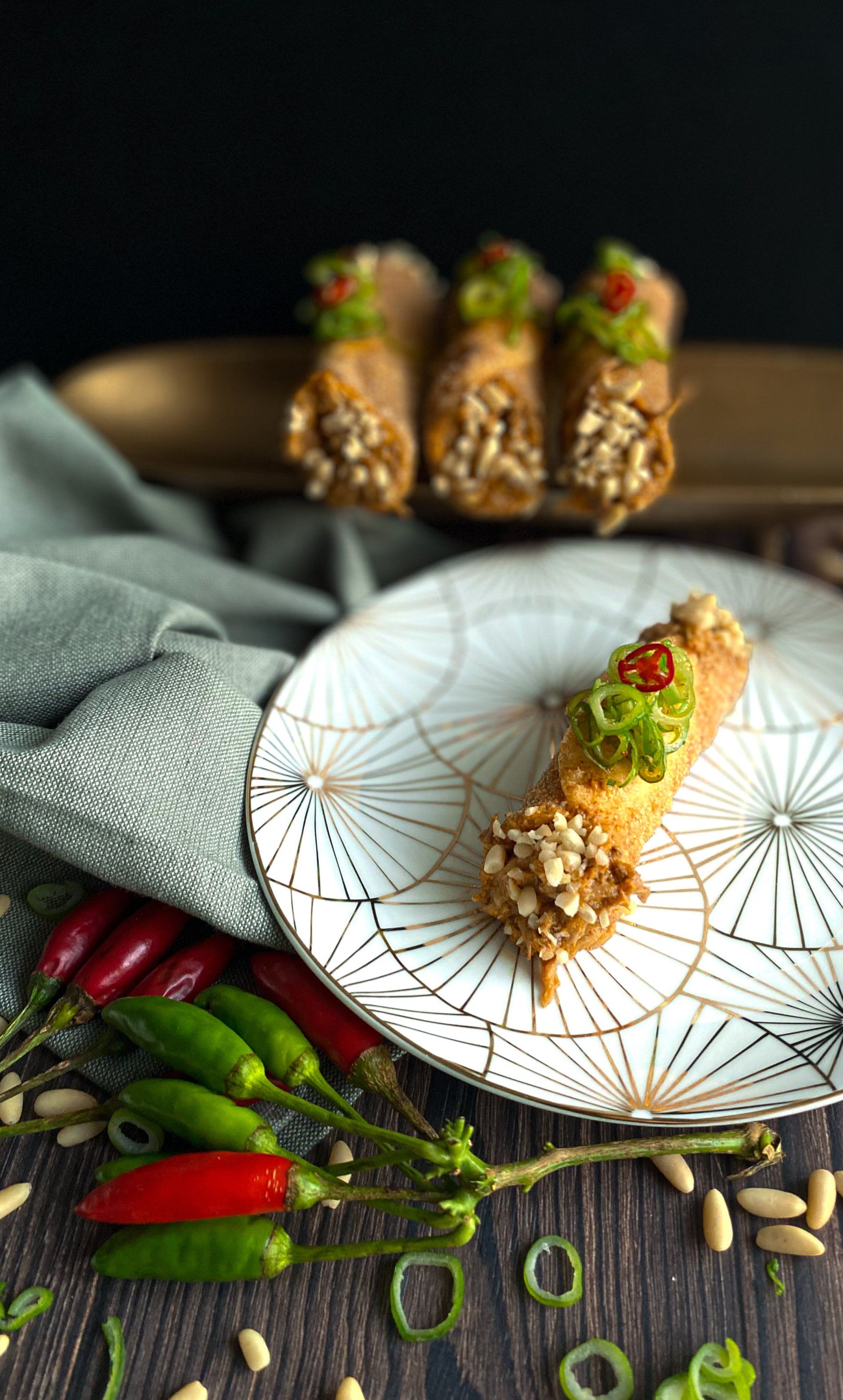 cannoli chilli spring onion