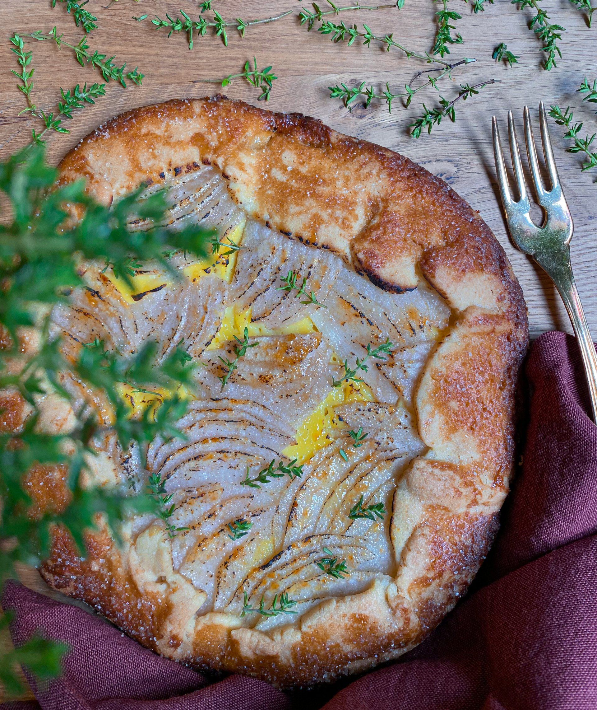 tart pear fork thyme