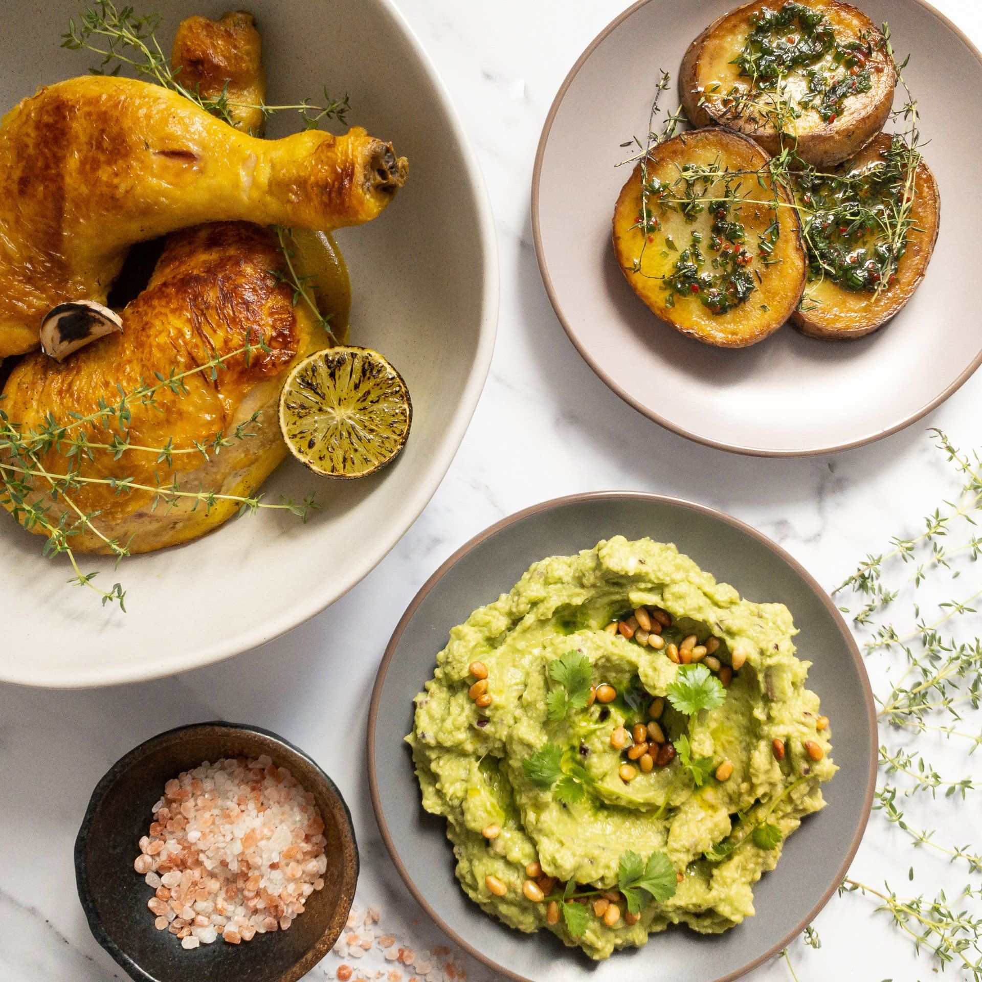 chicken guacamole potatoes