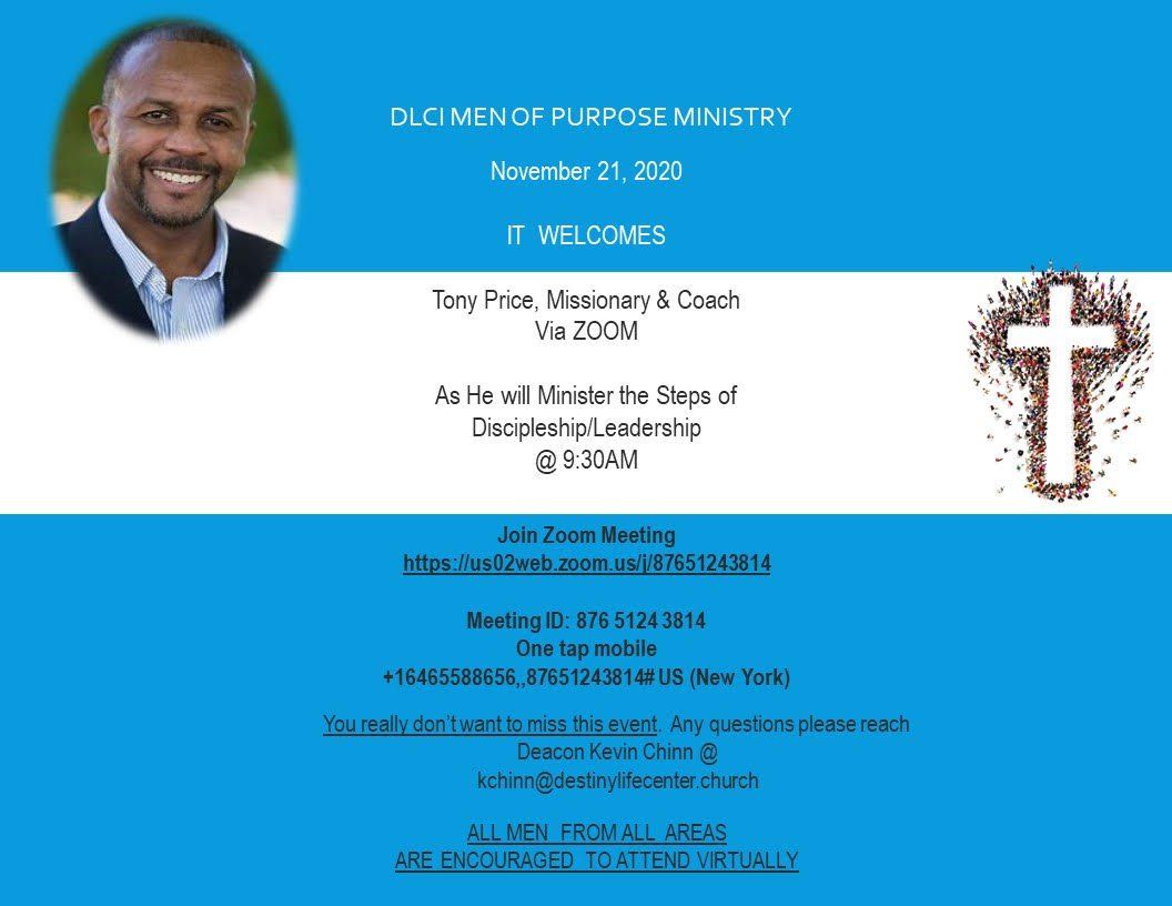 CLCI Men of Purpose Ministry November 21 Event