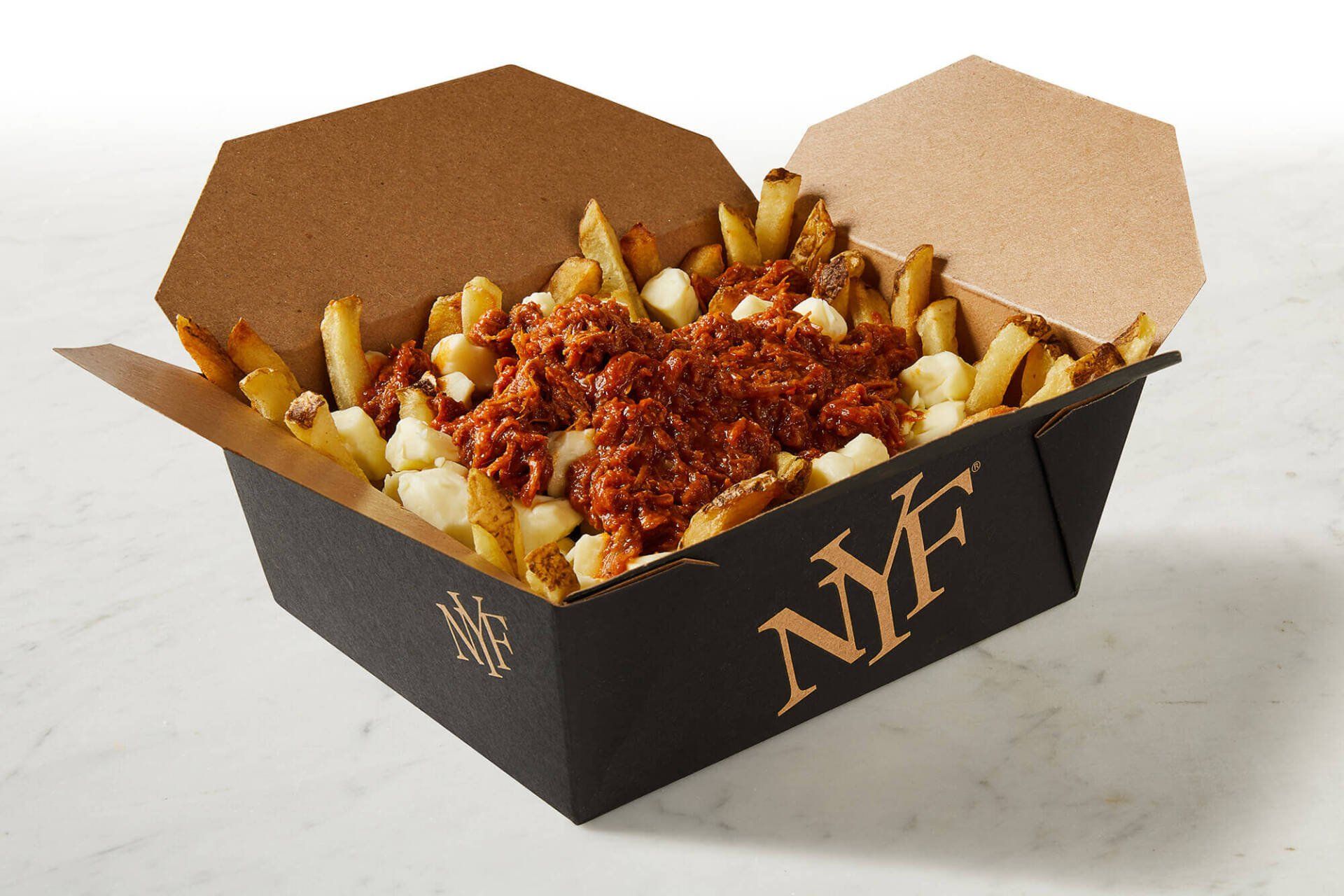 A box of food that says nyf on it