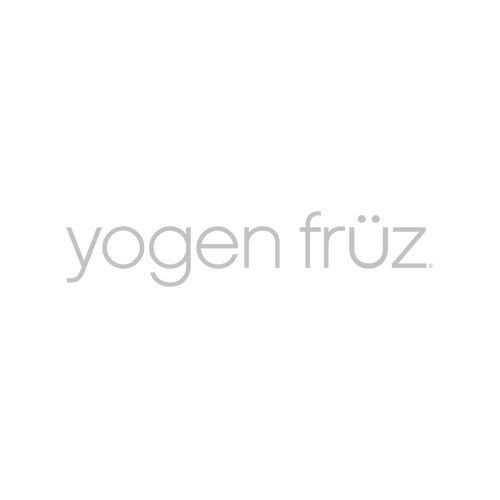 A logo for a company called yogen fruz on a white background.